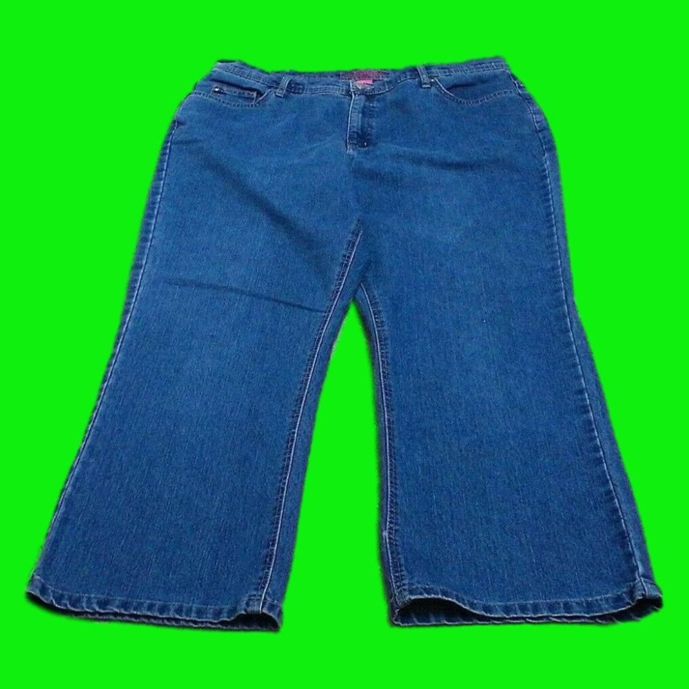 Liz & Me Women's Jeans (38x26) Signature Tummy-Support Stretch Med-Wash Sz 18WP - Picture 8 of 16